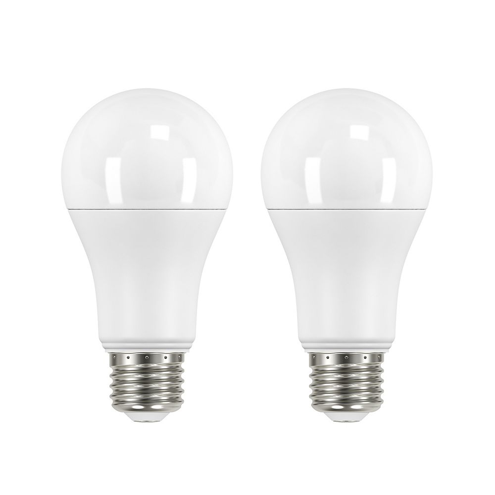 Ecosmart ECS 100W Equivalent 2700K A19 Dimmable LED Light Bulb (2-Pack
