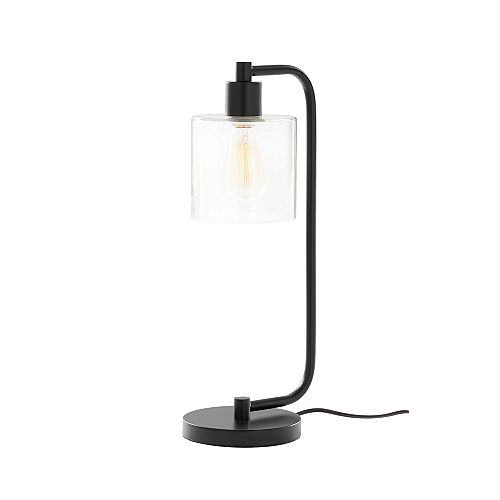 1-light with Clear Glass Table lamp