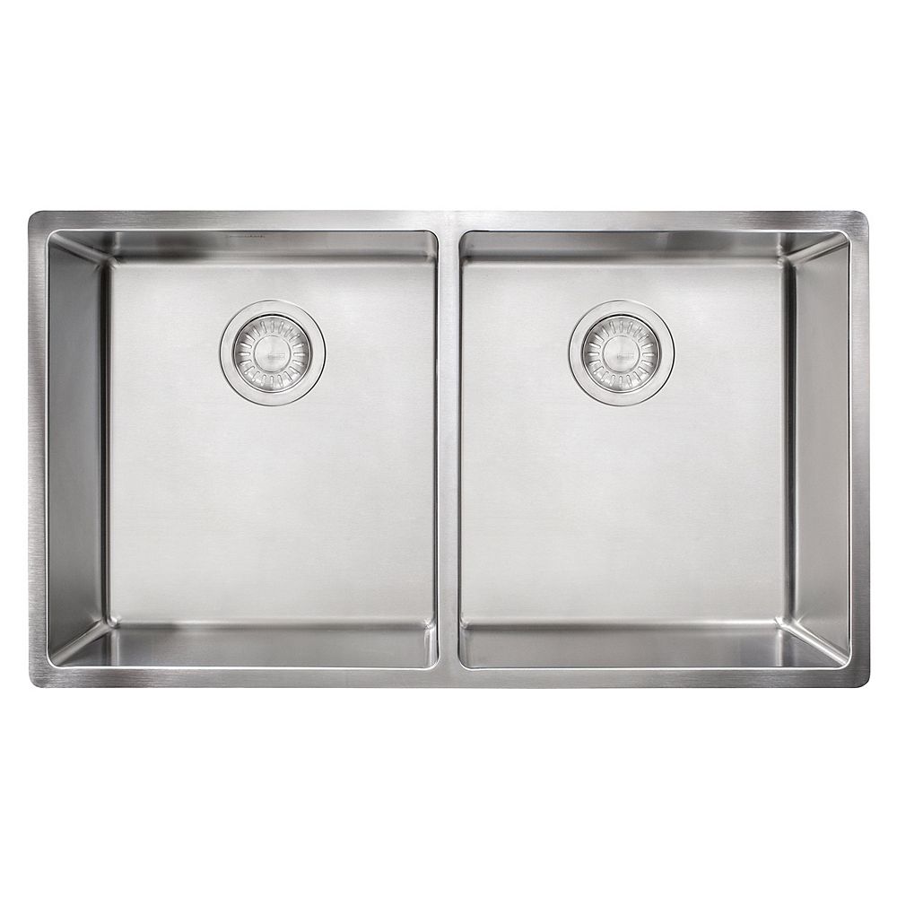 Franke Cube Undermount 18 Gauge Stainless Steel 31.5 inch Double Bowl