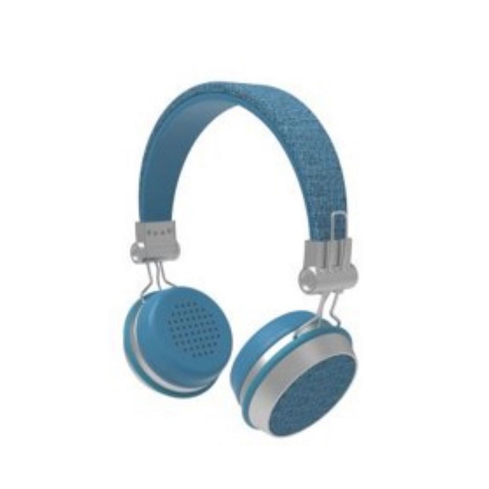 Sharper Image Image Bluetooth Wireless Fabric Headphones, Blue The