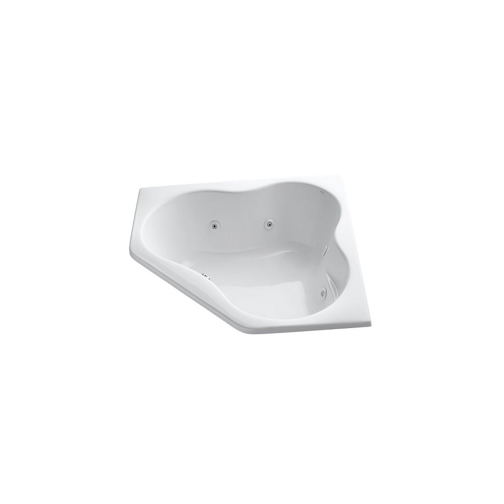 KOHLER 5454 54 inch x 54 inch dropin whirlpool in White The Home