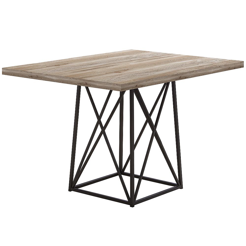 Monarch Specialties Dining Table 36 Inch X 48 Inch Taupe