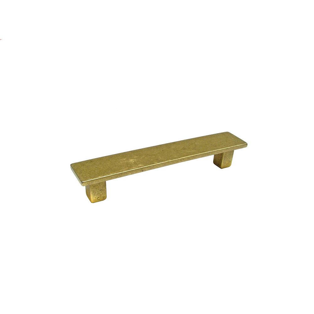 Richelieu 3 3 4 In 96 Mm Center To Center Burnished Brass Contemporary Cabinet Pull The Home Depot Canada