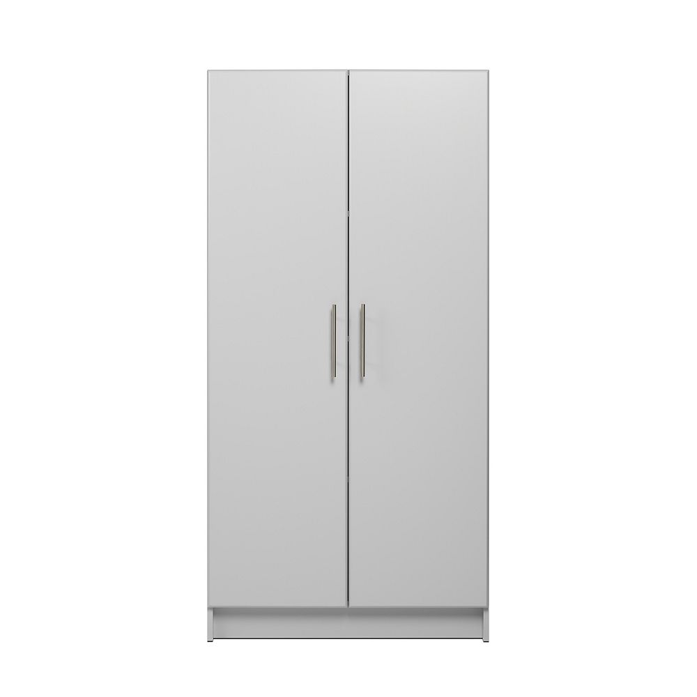 Prepac Elite 32 In Storage Cabinet Light Gray The Home Depot Canada