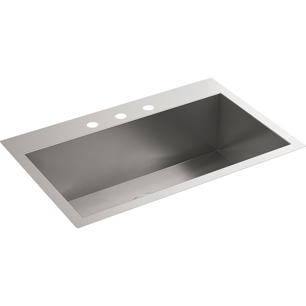 KOHLER 301/2 inch x 20 inch top/undermount large singlebowl kitchen