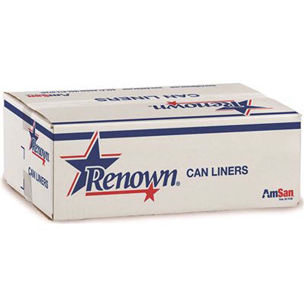 Renown 45 Gal. 16 Mic 40 inch X 48 inch Can Liner, Natural The Home