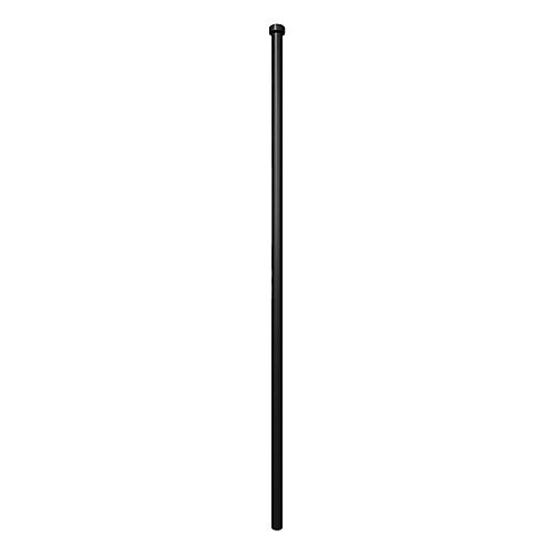 3 ft. Steel Dig-Free Fencing Post in Black