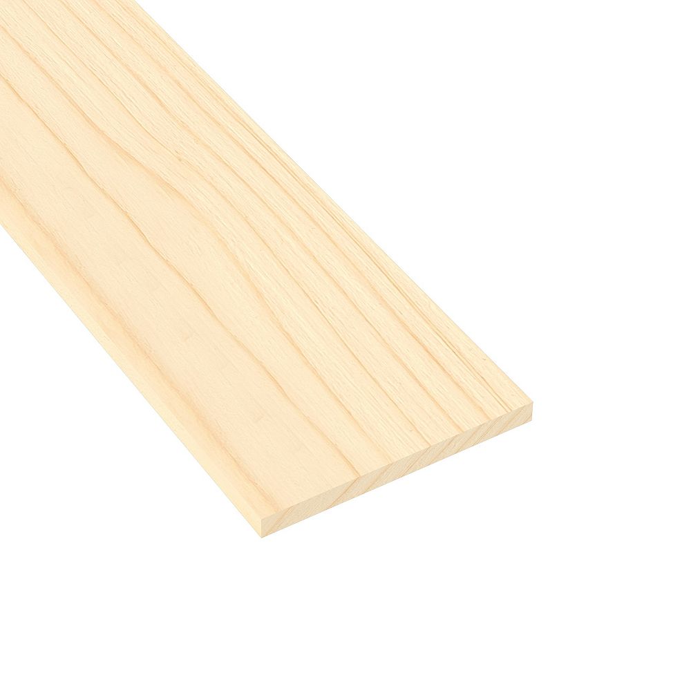 Metrie 1x10x6 Select Clear Pine Board, Home Depot Shelving Boards