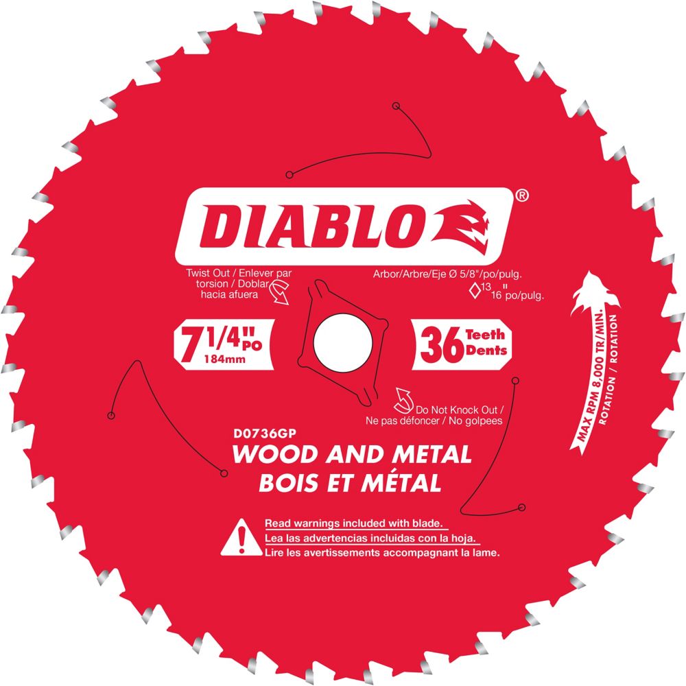 Diablo D1244X-2 12" x 44 Tooth Combination Blade 2x