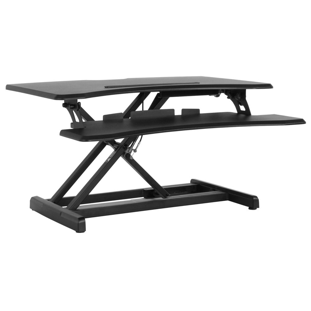 Flash Furniture Black Sit/Stand Desk The Home Depot Canada