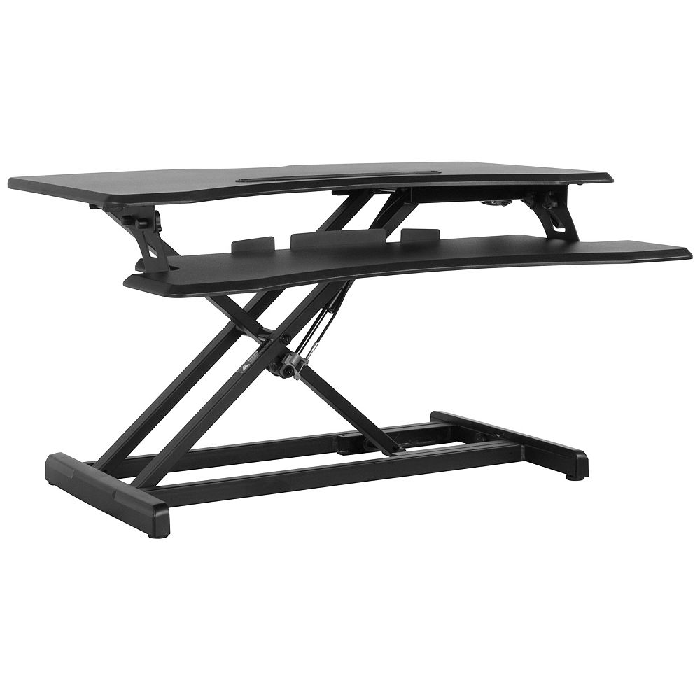 Flash Furniture Black Sit/Stand Desk The Home Depot Canada