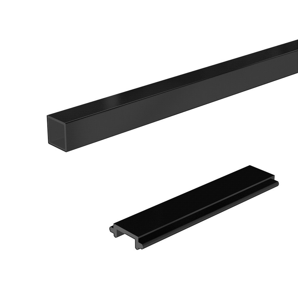 Peak Railblazers 4 ft. Matte Black Pickets and Spacers | The Home Depot ...