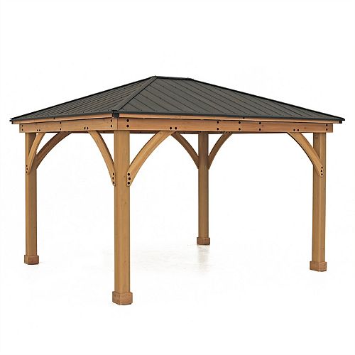 Meridian 11 ft. x 13 ft. Gazebo with Graphite Roof