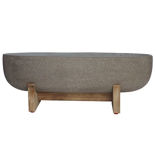 25-inch Oval Raised Planter