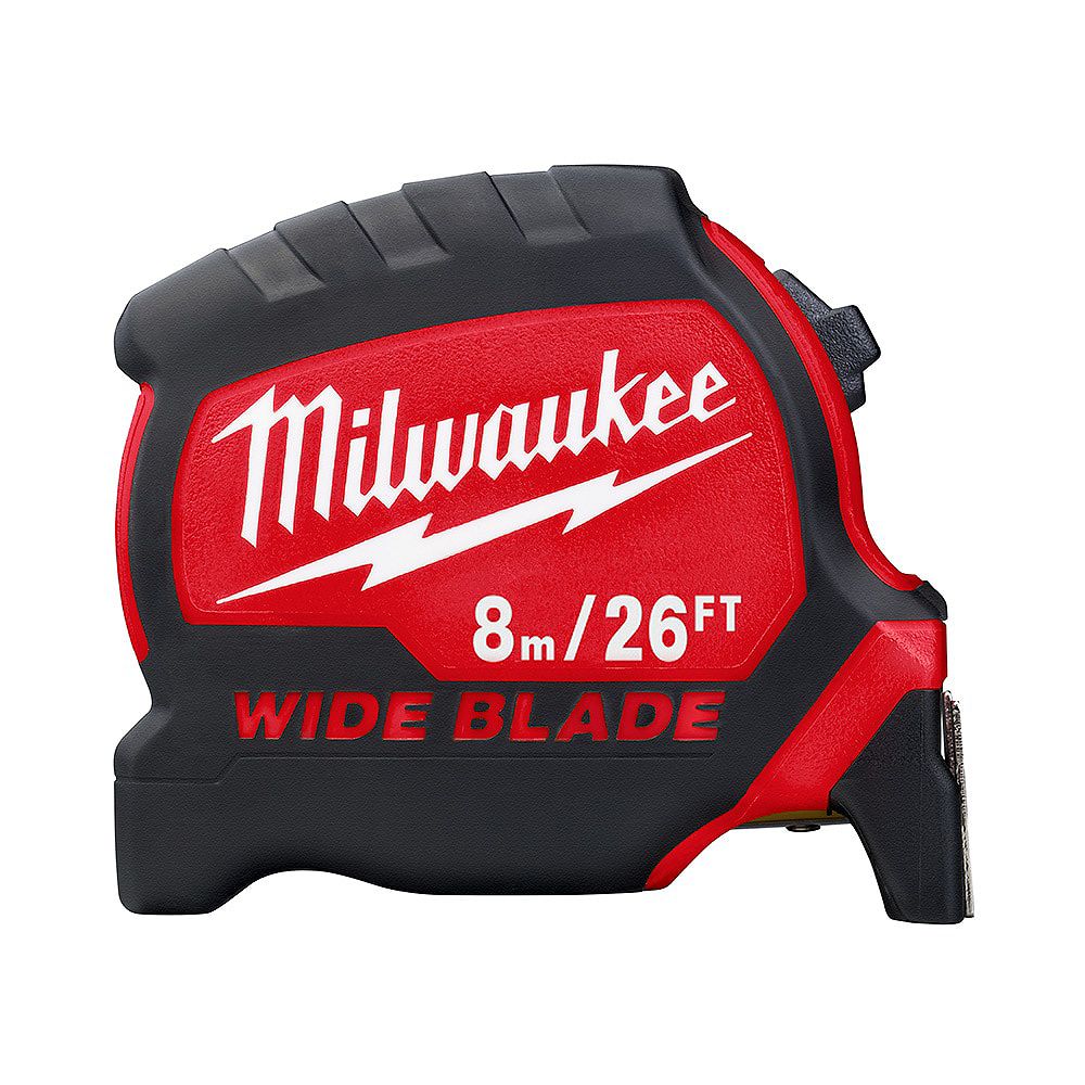 Milwaukee Tool 8 m/26 ft. x 1.3 inch Wide Blade Tape Measure with 17