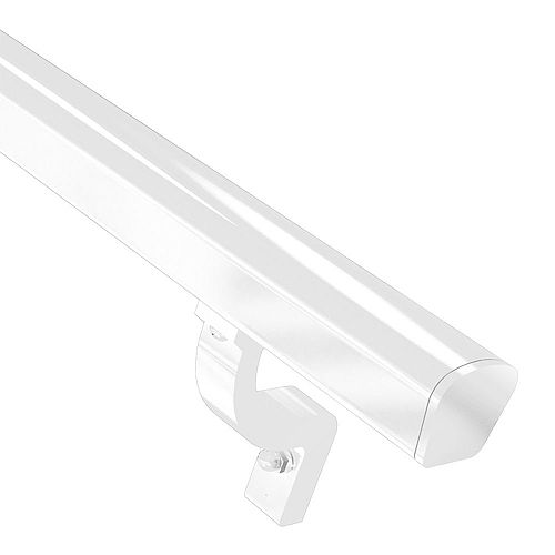 Peak Railblazers 8 ft. Aluminum Deck Railing Continuous Handrail Kit in White