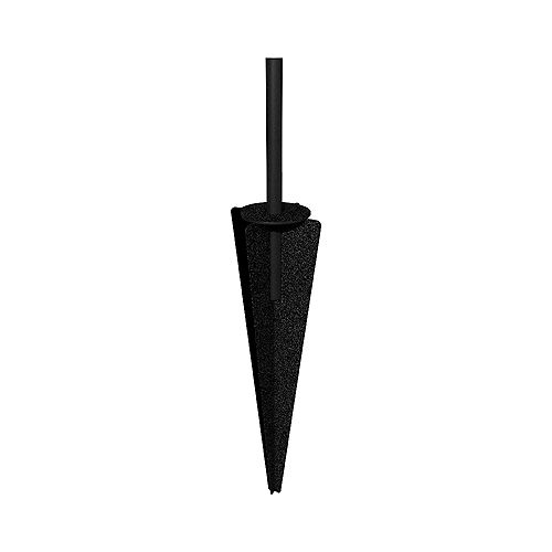 14-inch Steel Dig-Free Fencing Post Spike in Black