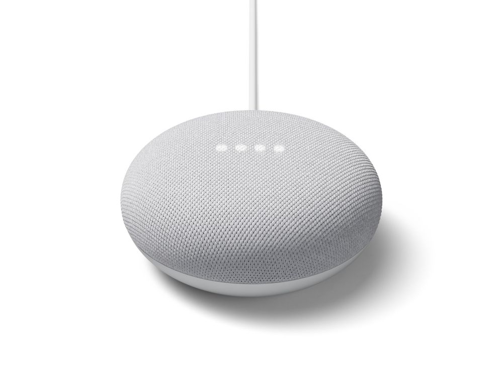 Google Nest Mini GEN2 Smart Speaker In Chalk | The Home Depot Canada