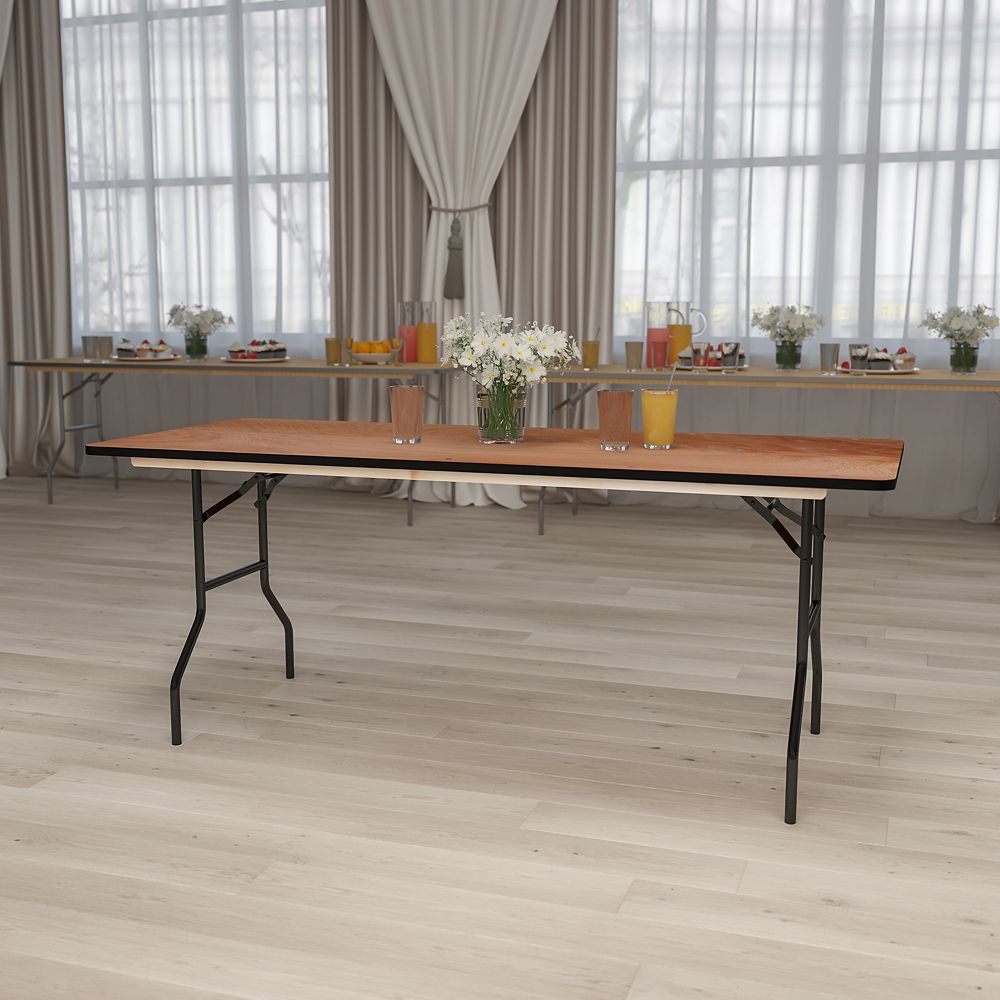 Flash Furniture 30x72 Wood Fold Table The Home Depot Canada