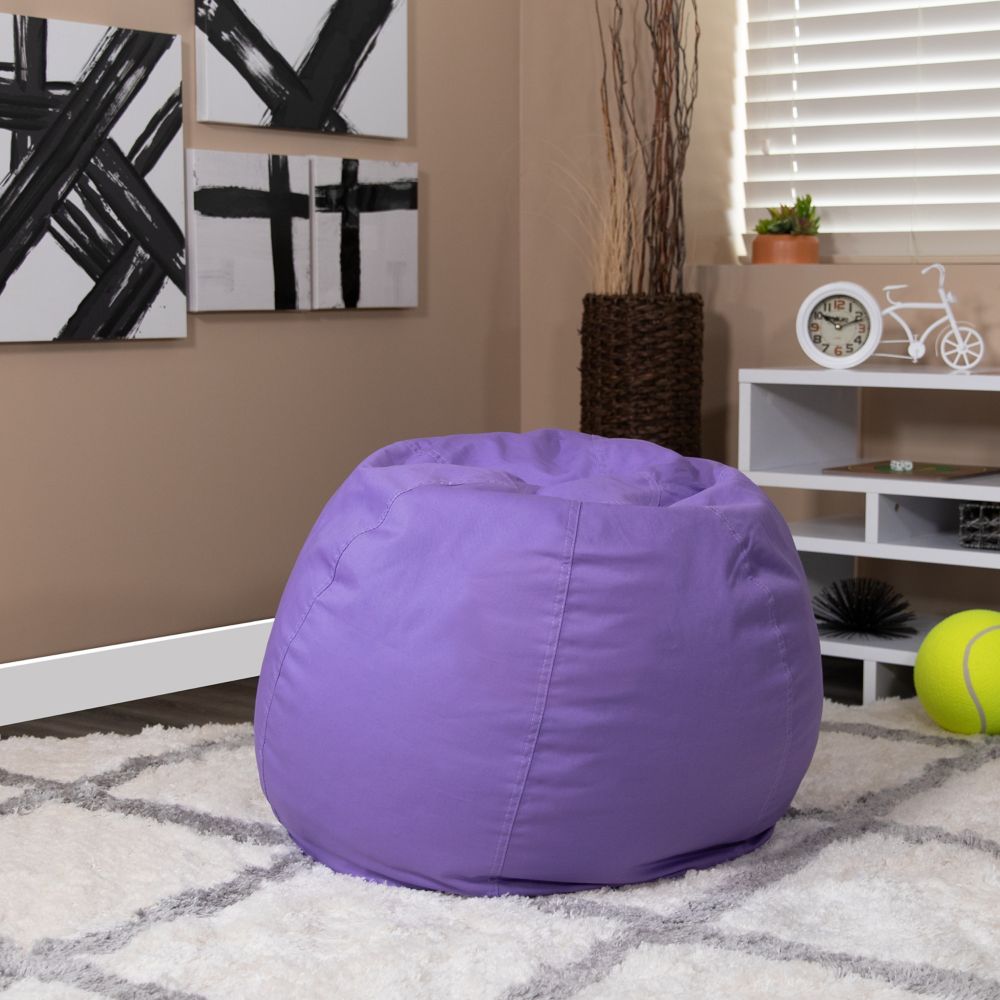 purple bean bag chair