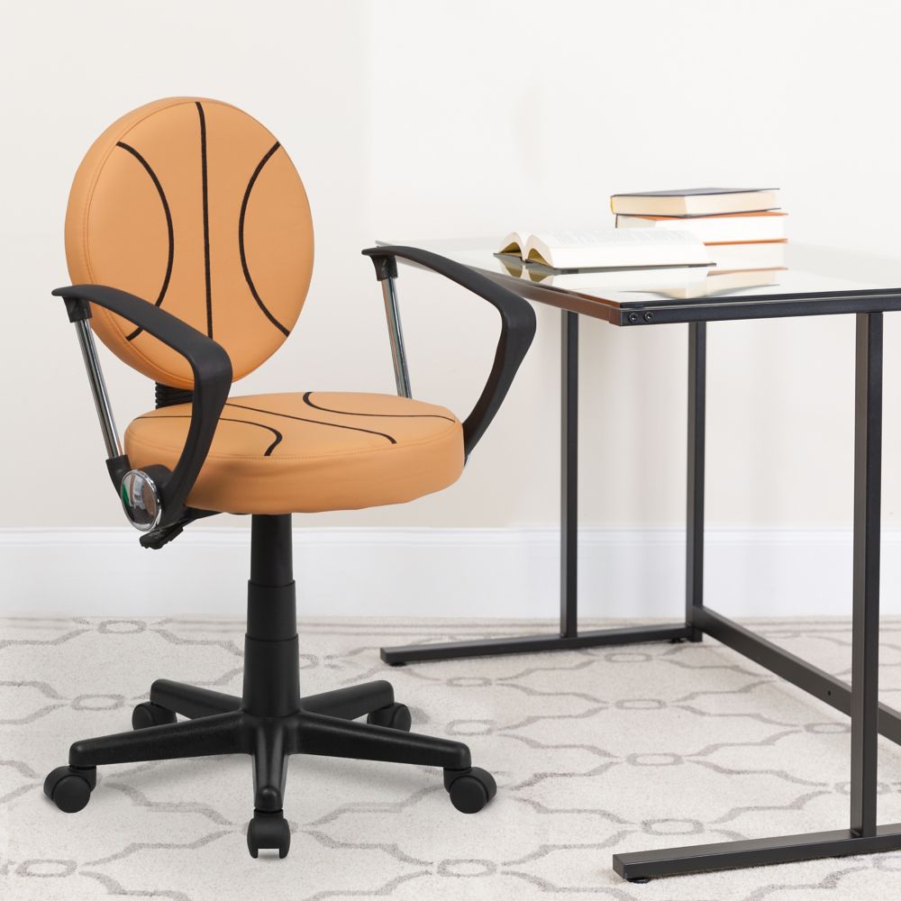 Flash Furniture Basketball Low Back Task Chair The Home Depot Canada