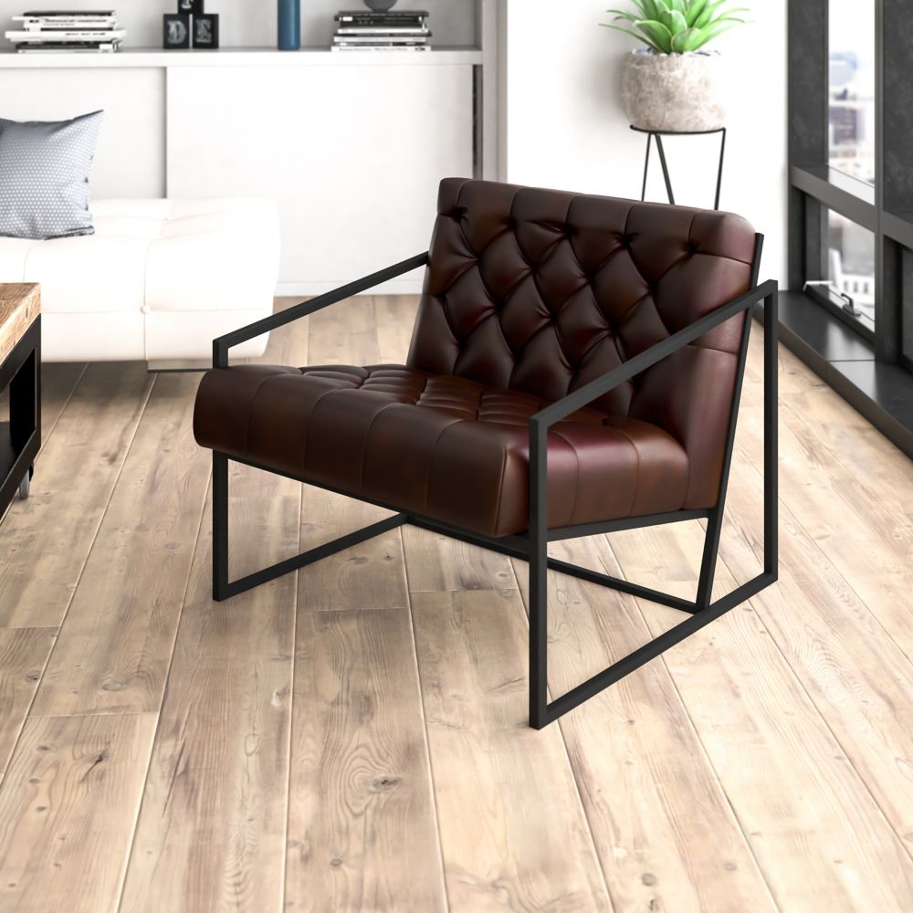 leather lounge chair
