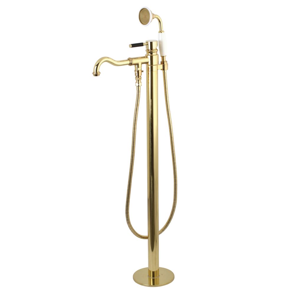 Kingston Brass Freestanding Single-Handle Floor-Mount Roman Tub Faucet ...