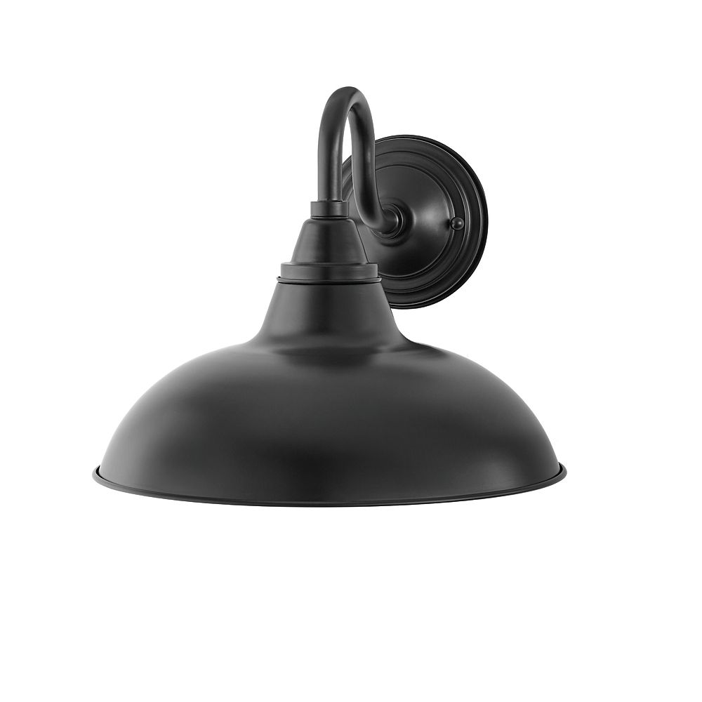 Hampton Bay Hb Farmhouse Barn Light Black The Home Depot Canada Hb Farmhouse Barn Light Black, Outdoor Lighting Home Depot Canada