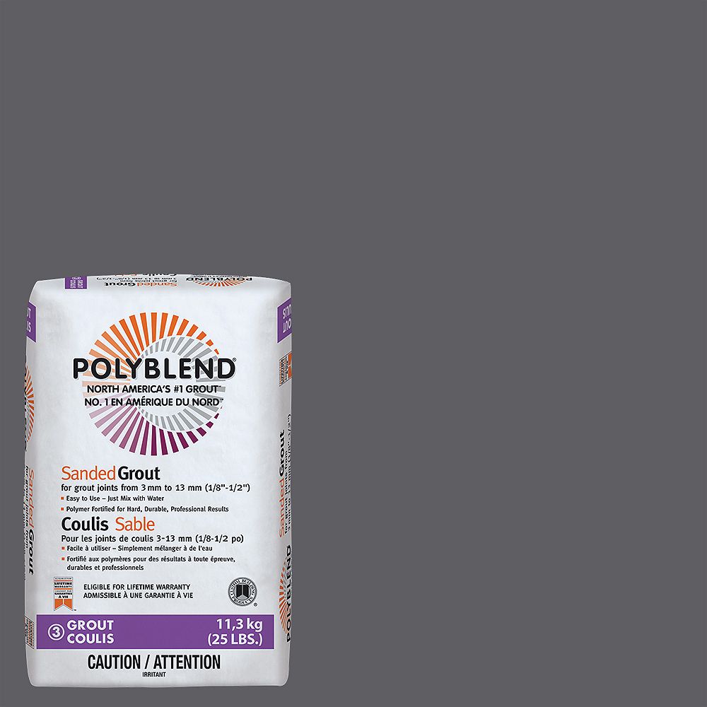 Custom Building Products Polyblend 370 Dove Gray 25 lb. Sanded Grout The Home Depot Canada