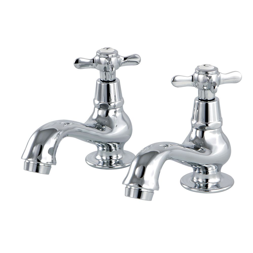 Kingston Brass Vintage Cross Old Fashion Basin 8 In Widespread 2 Handle Bathroom Faucet I The Home Depot Canada