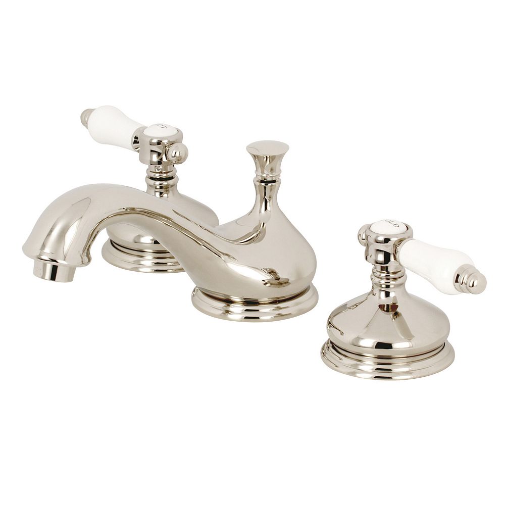 Kingston Brass Classic Porcelain Lever 8 in. Widespread 2Handle