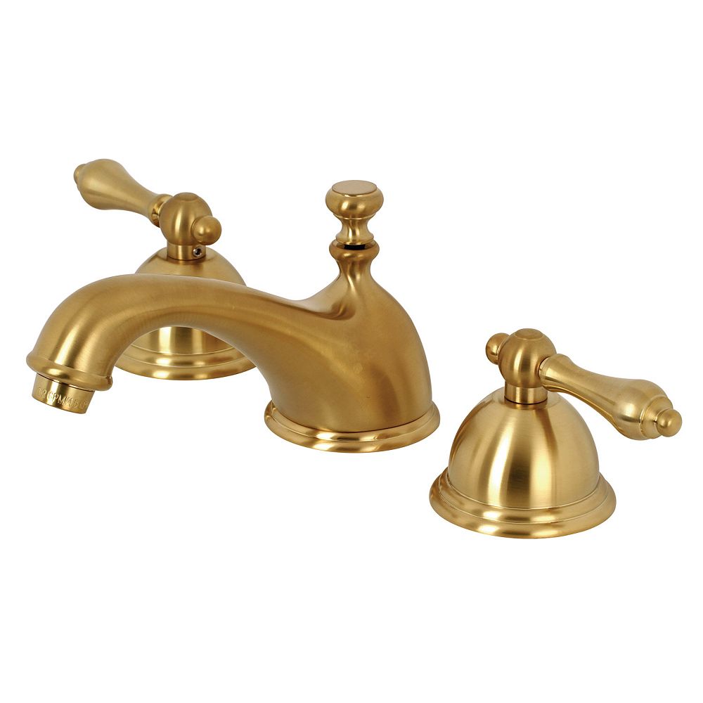 Kingston Brass Restoration 8 in. Widespread 2-Handle Bathroom Faucet in ...