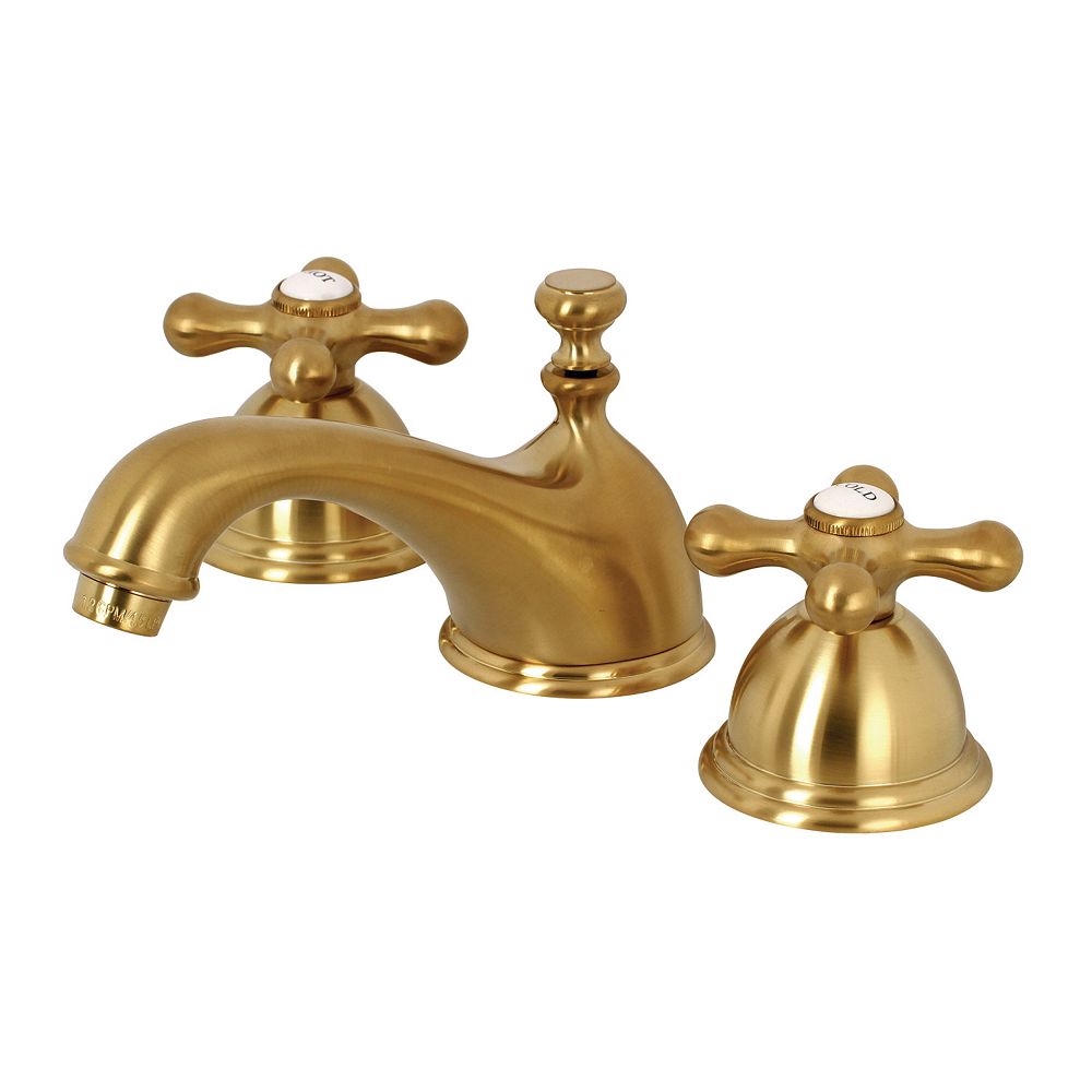 Kingston Brass Restoration Cross 8 in. Widespread 2Handle Bathroom