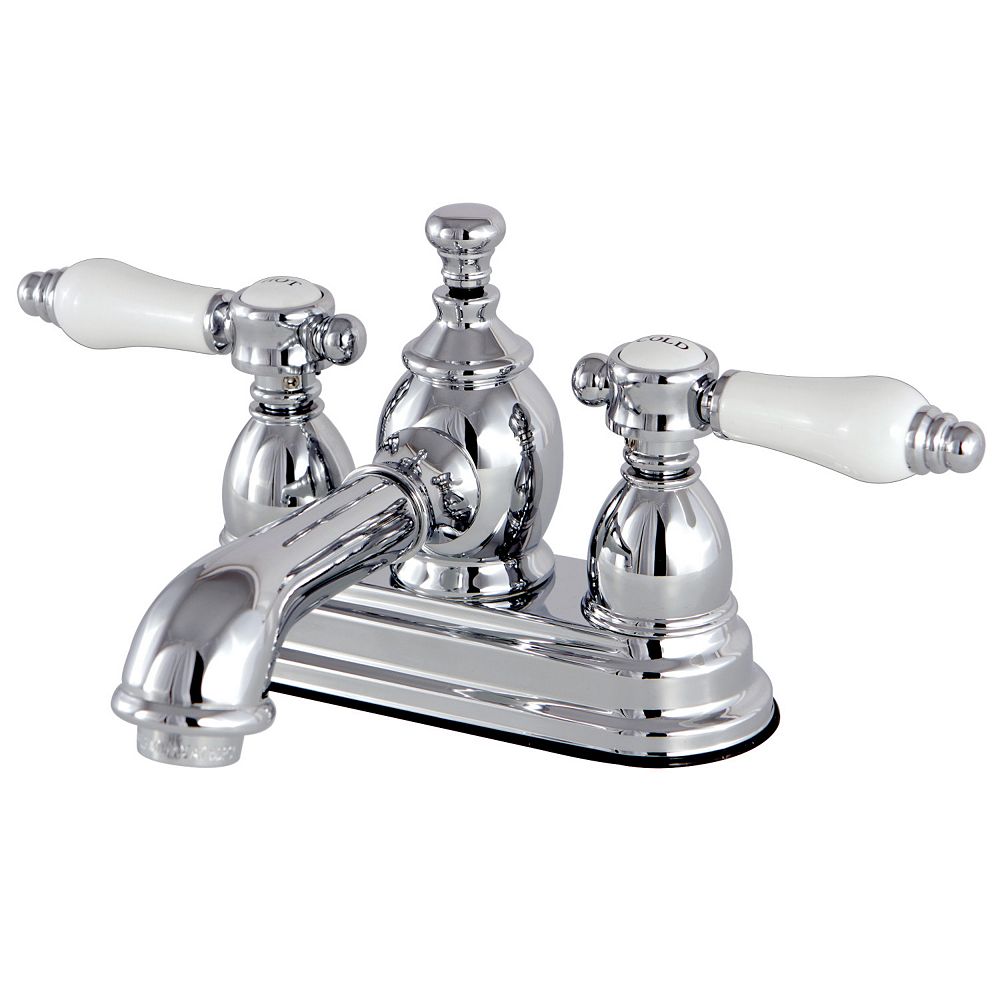 Kingston Brass Vintage Porcelain 4 in. Centerset 2Handle MidArc