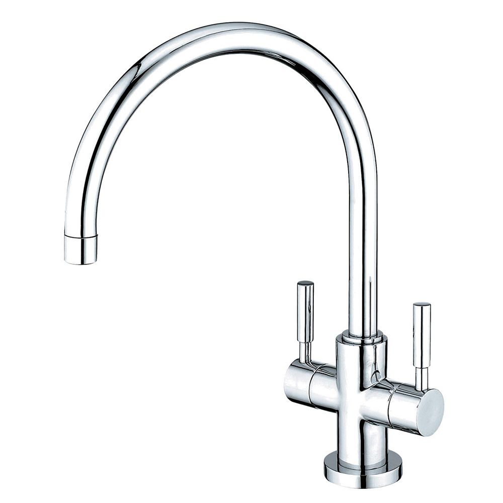 Kingston Brass Modern 2-Handle Standard Kitchen Faucet in Polished Chrome | The Home Depot Canada
