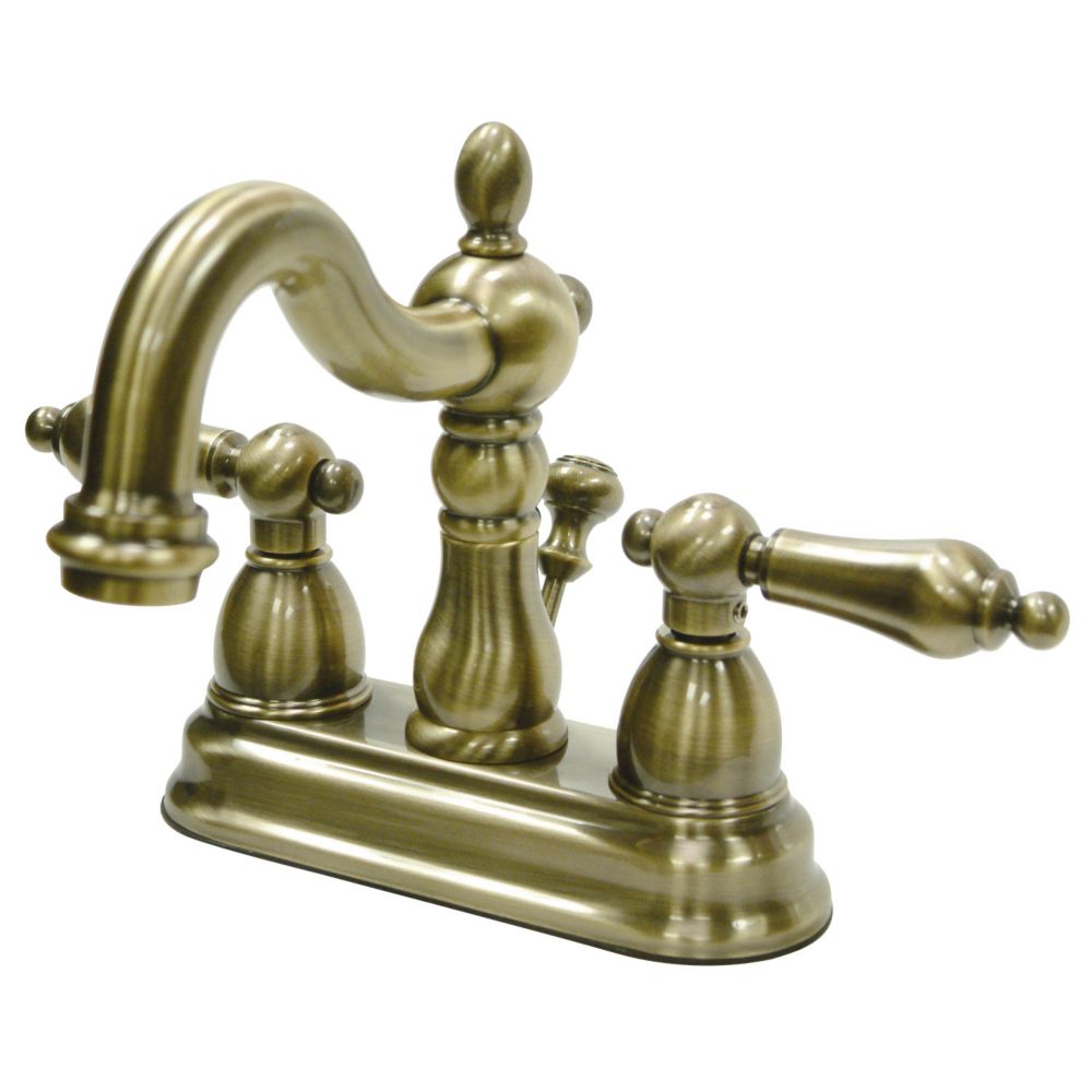 Kingston Brass Victorian 4 In Centerset 2 Handle Bathroom Faucet In   P 1001508315 