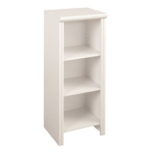 ClosetMaid Impressions 16 in. White Narrow 4-Shelf Organizer