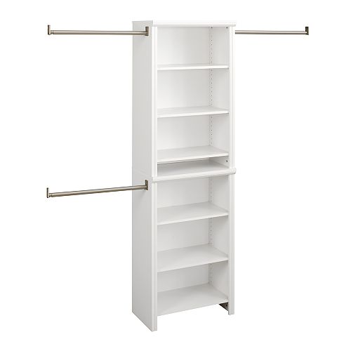 Impressions 25 in. White Standard Closet Kit