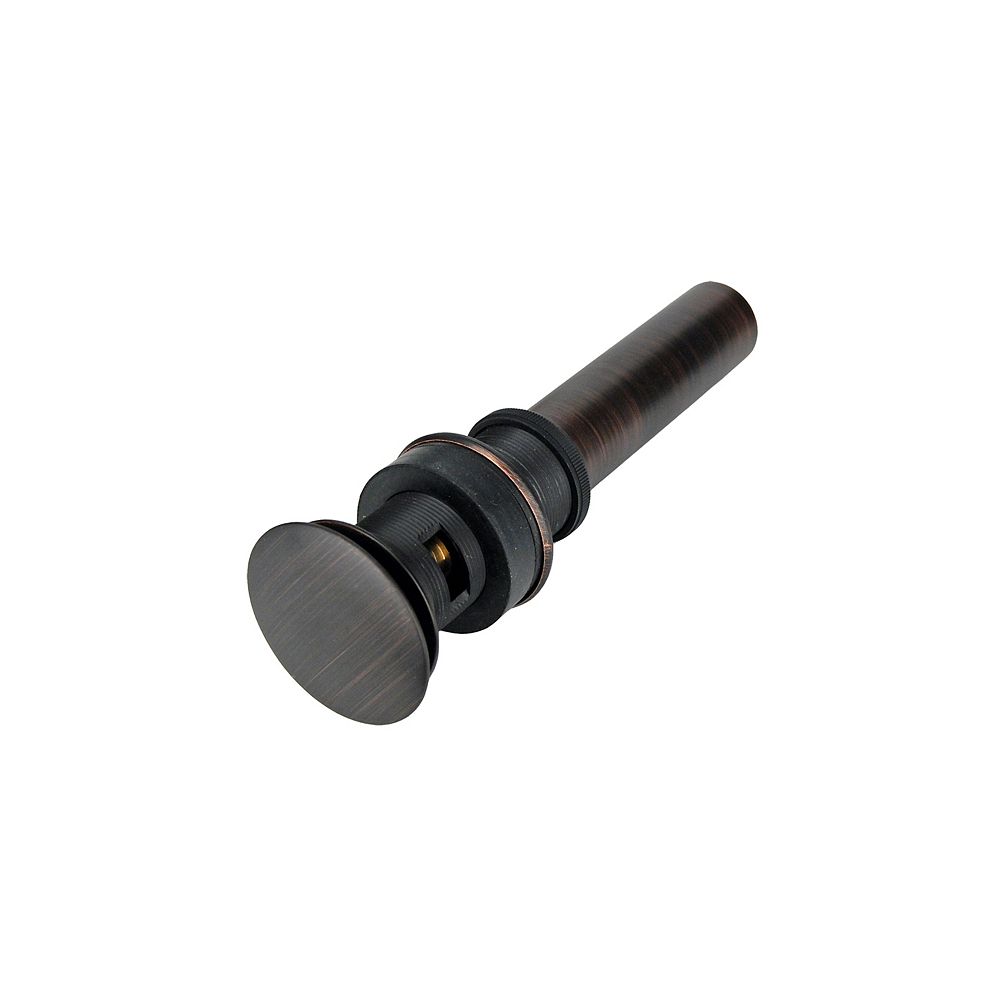 Premier Copper Products 15 In Overflow Pop Up Bathroom Sink Drain In Oil Rubbed Bronze The Home Depot Canada