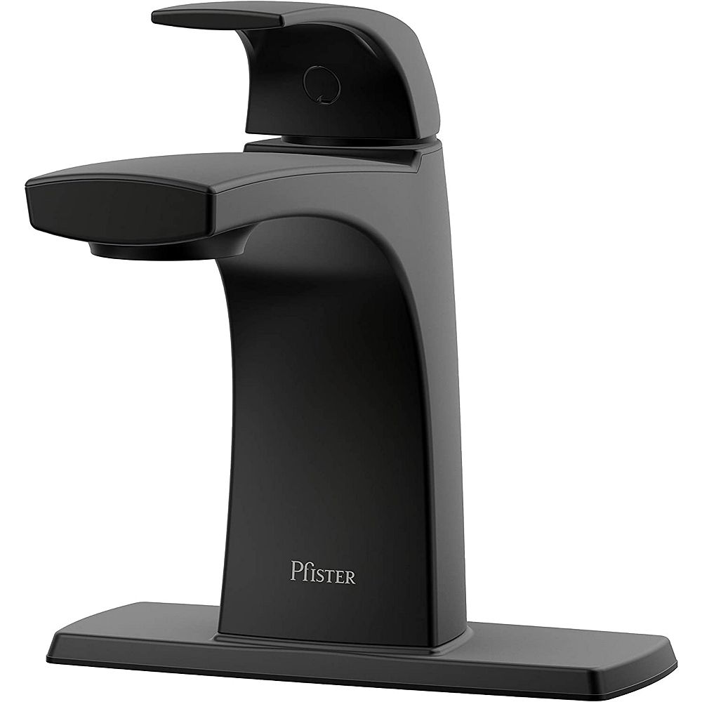 Pfister Karci Single Control Bathroom Faucet In Black The Home Depot Canada