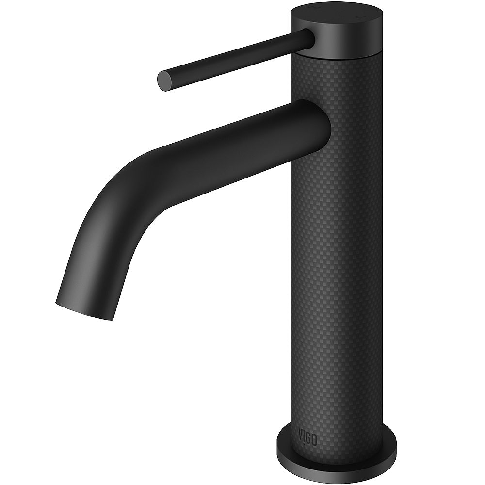 VIGO Madison cFiber Single Hole SingleHandle Bathroom Faucet in Matte Black The Home Depot Canada