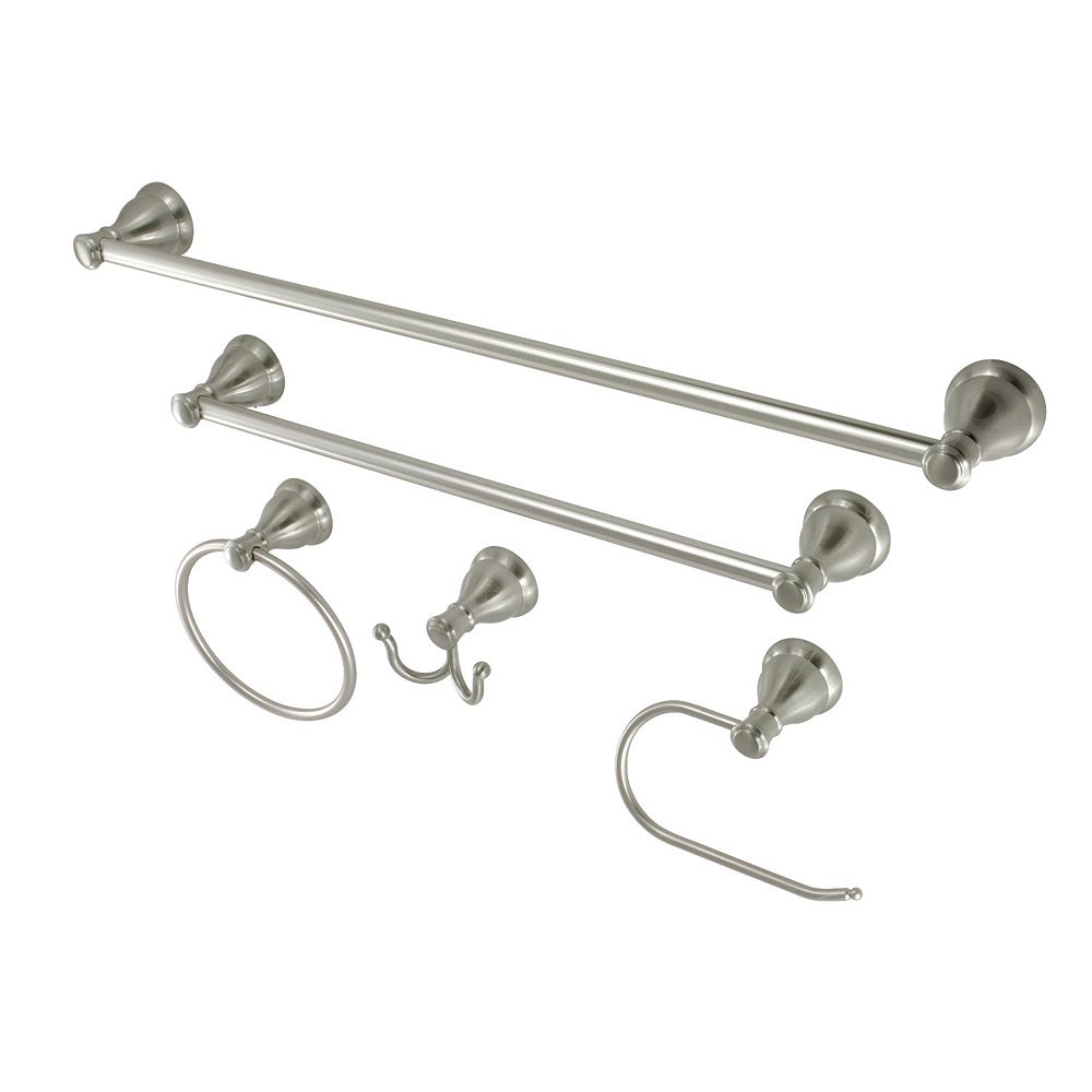 Kingston Brass Buena Vista 5Piece Bath Hardware Set in Satin Nickel