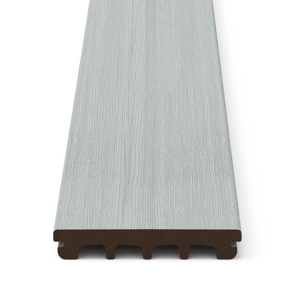 DuraLife 20 ft. Composite Capped Grooved Decking Board Timber Grey