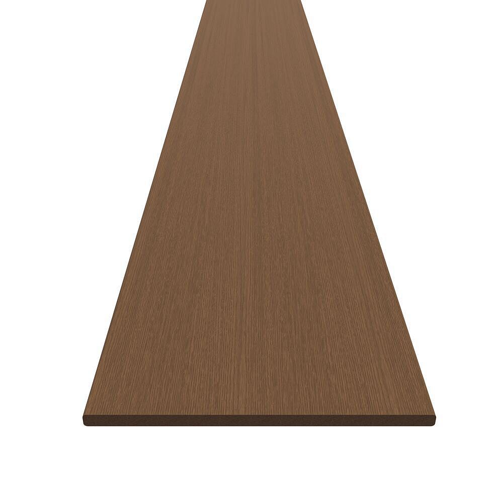 DuraLife 12 ft. Fascia Island Walnut 1 In. x 12 In. The Home