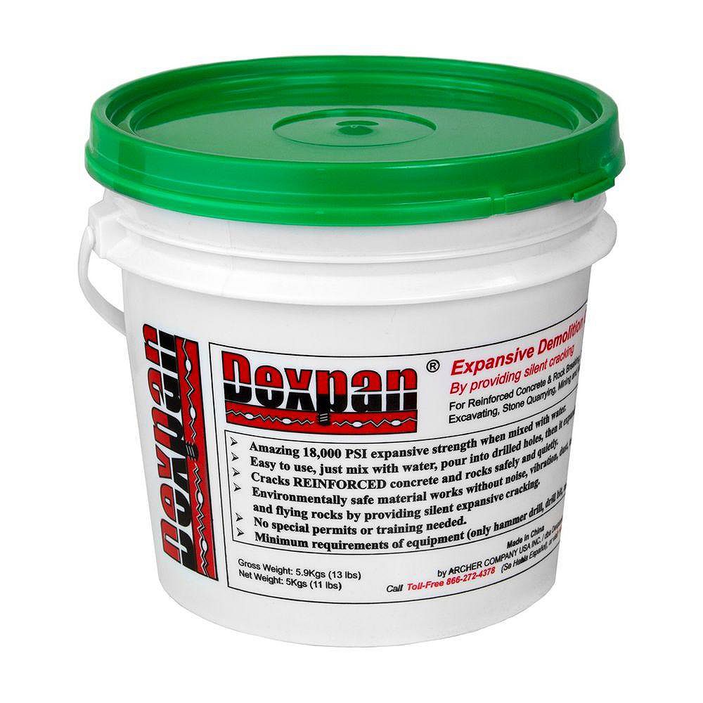 Dexpan Type 2 Expansive Demolition Grout for Breaking Concrete Rock