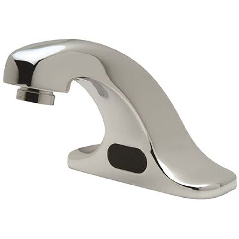 Zurn Aquasense SingleHandle Battery Powered Sensor Faucet With Mixing Tee In Chrome The Home