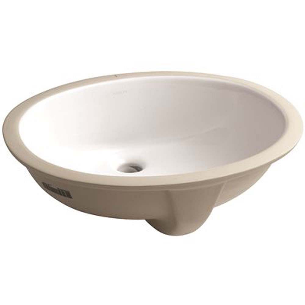 Kohler Caxton Vitreous China Undermount Bathroom Sink In White