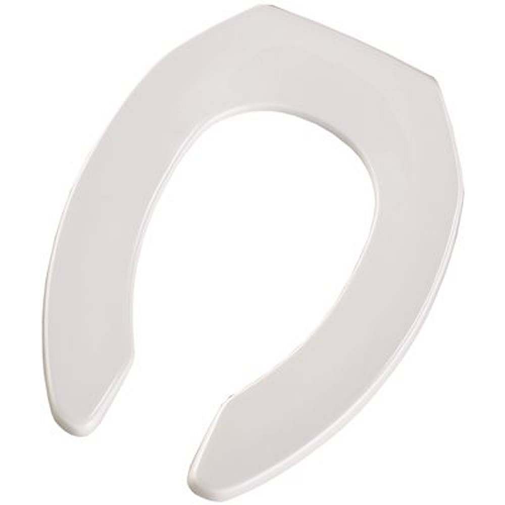 Bemis Elongated Open Front Toilet Seat In White The Home Depot Canada