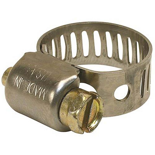 Hose Clamp, Stainless Steel, 1-1/6 inch To 2 inch, Pack Of 10