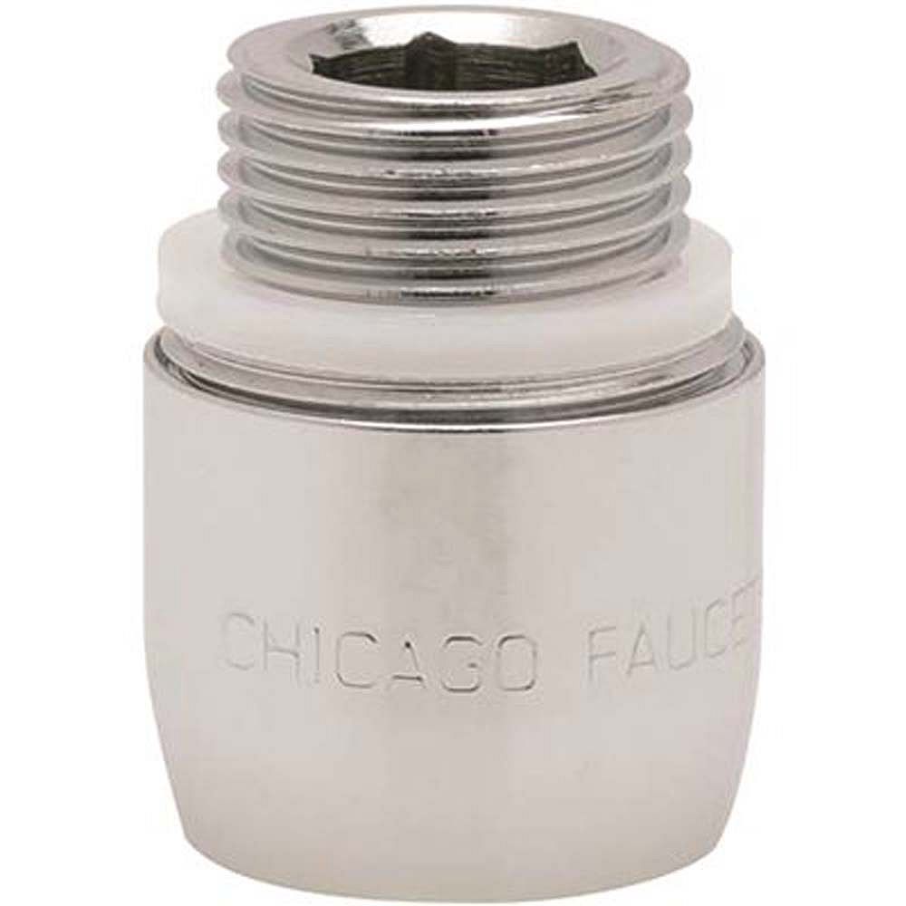 Chicago Faucets Aerator With Adapter 3/8 inch, Mip, Lead Free The